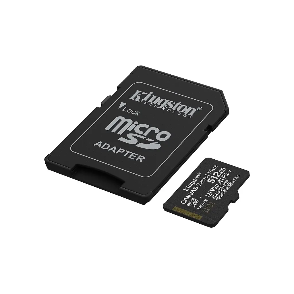 Карта пам'яті Kingston 512GB microSDXC class 10 UHS-I U3 V30 A1 Canvas Select Plus (SDCS3/512GB) - фото 2