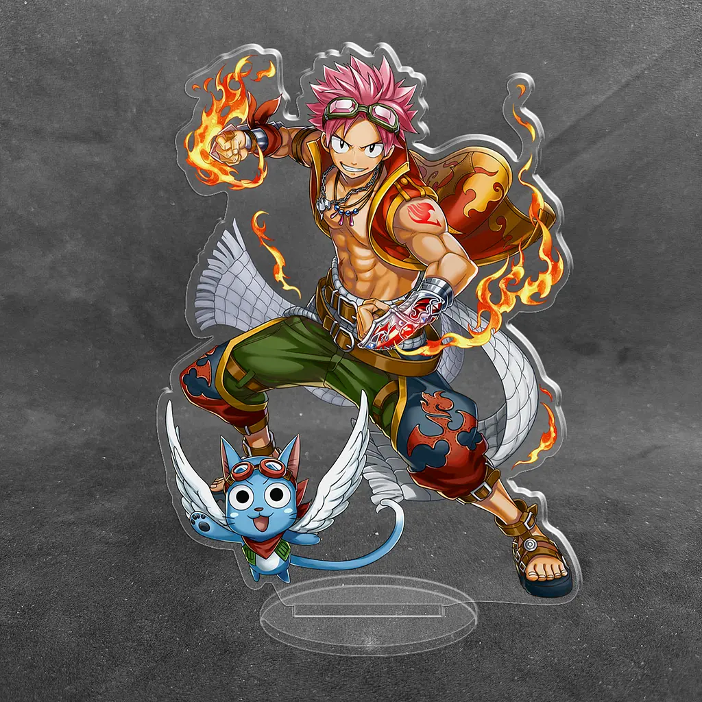Акрилова колекційна фігурка Аніме: Fairy Tail Казка про хвост феї Нацу Драгніл 1 15 см - фото 2