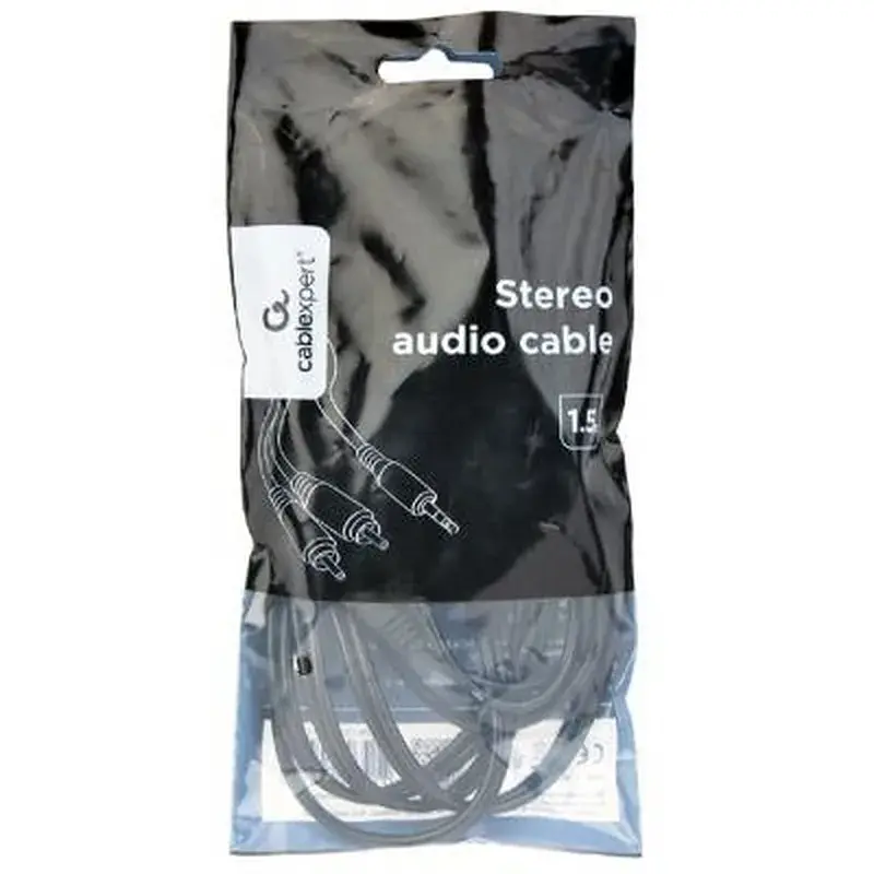 Кабель мультимедійний 3.5mm M to 2xRCA M 1.5m Cablexpert (CCA-352-1.5M) - фото 3