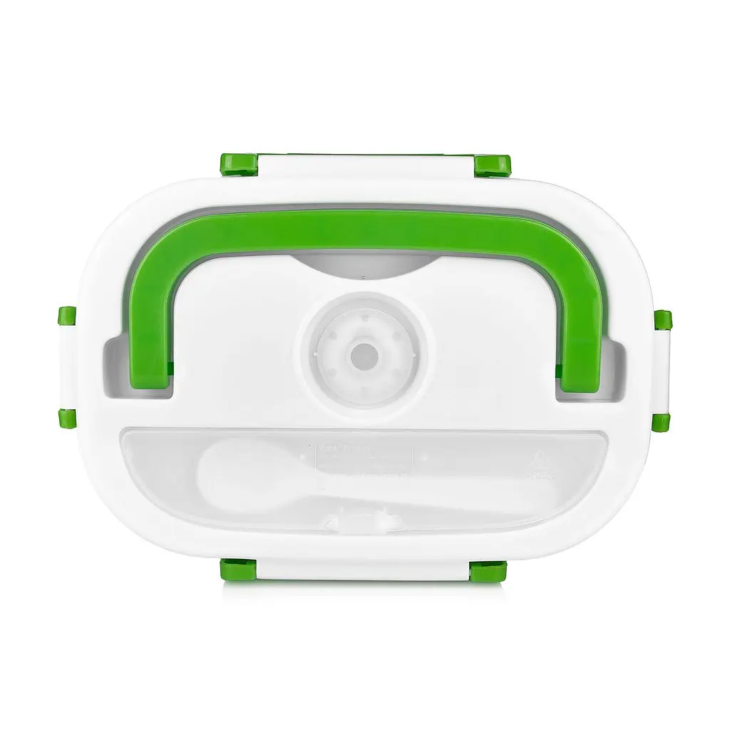 Ланчбокс з підігрівом їжі 220 V, Electric lunch box, ланч-бокс Зелений - фото 3