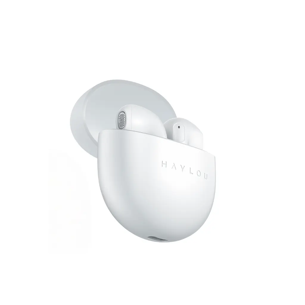 Беспроводные наушники Haylou X1 Neo, TWS, IPX4, BT5.3, 30mAh, 310mAh, 5h, white 2024 UA UCRF - фото 2