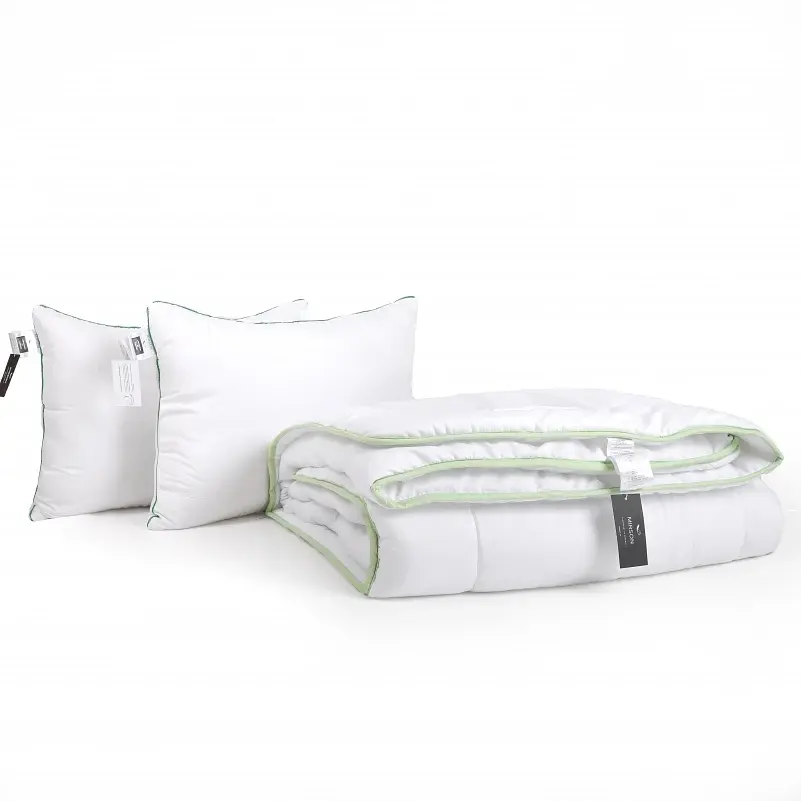 Набор MirSon антиаллергенный №9586 Eco Line Ecosilk зима одеяло 200х220 см + 2 подушки белый (2200010807189) - фото 2