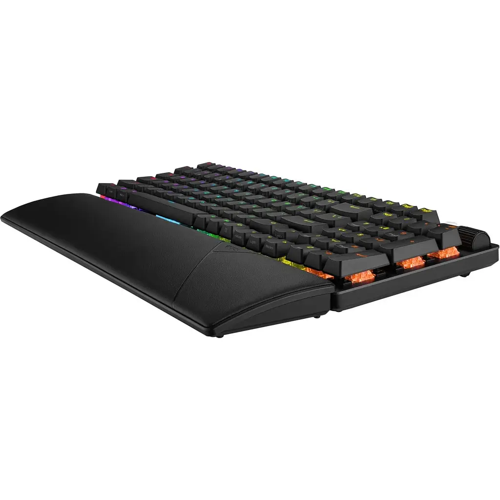 Клавиатура ASUS ROG Strix Scope II 96key NX Snow USB-A/WL/BT EN/UK RGB Black (90MP037A-BKMA00) - фото 7
