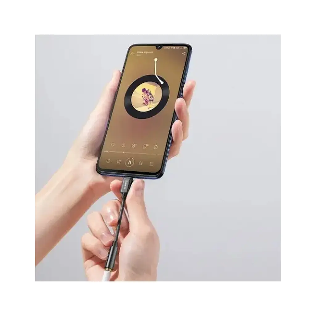 Перехідник USB-C M to 3.5mm F 0.1m black Baseus (CATL54-01) - фото 9