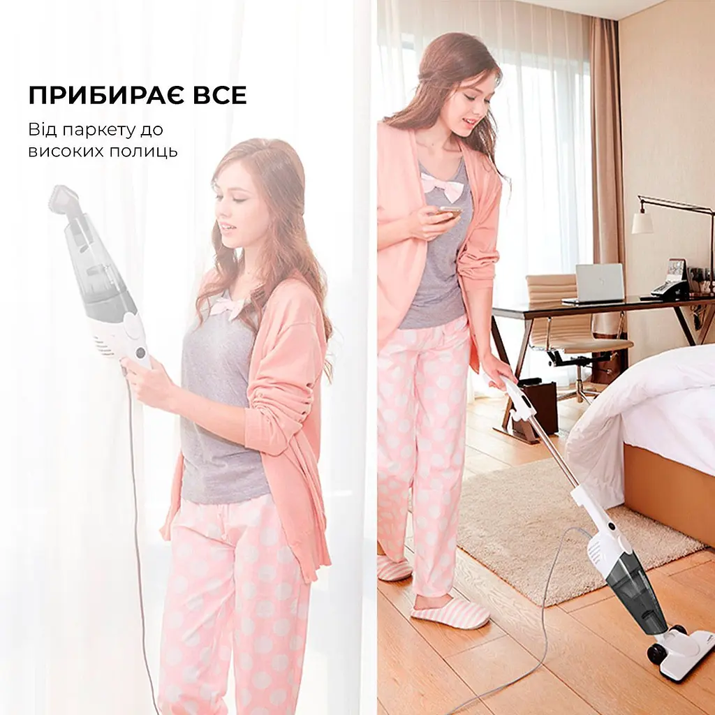 Вертикальний пилосос Xiaomi Deerma Suction Vacuum Cleaner (DX118C) [56163] - фото 10