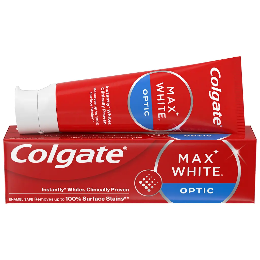 Зубна паста Colgate Max White Optic відбілююча для миттєвої яскравої усмішки 75 мл - фото 4