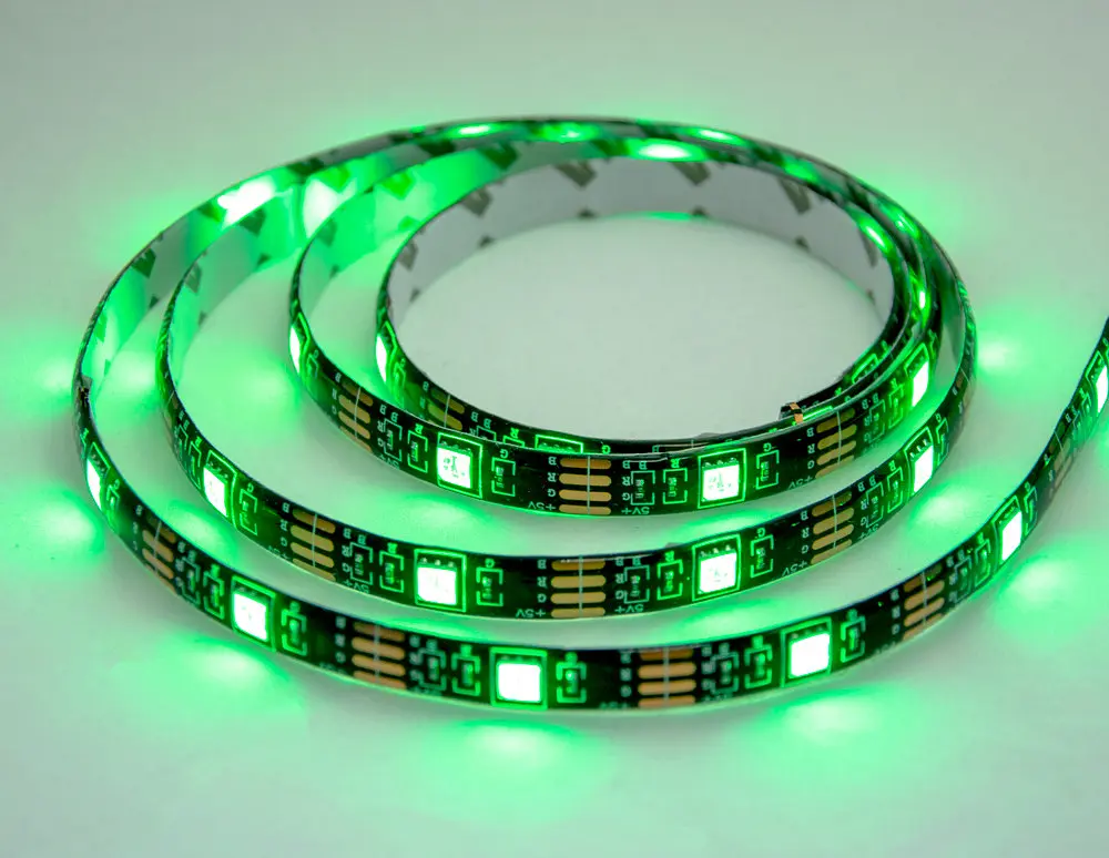 Светодиодная LED лента с пультом лента светодиодная на 2 м RGB - фото 5