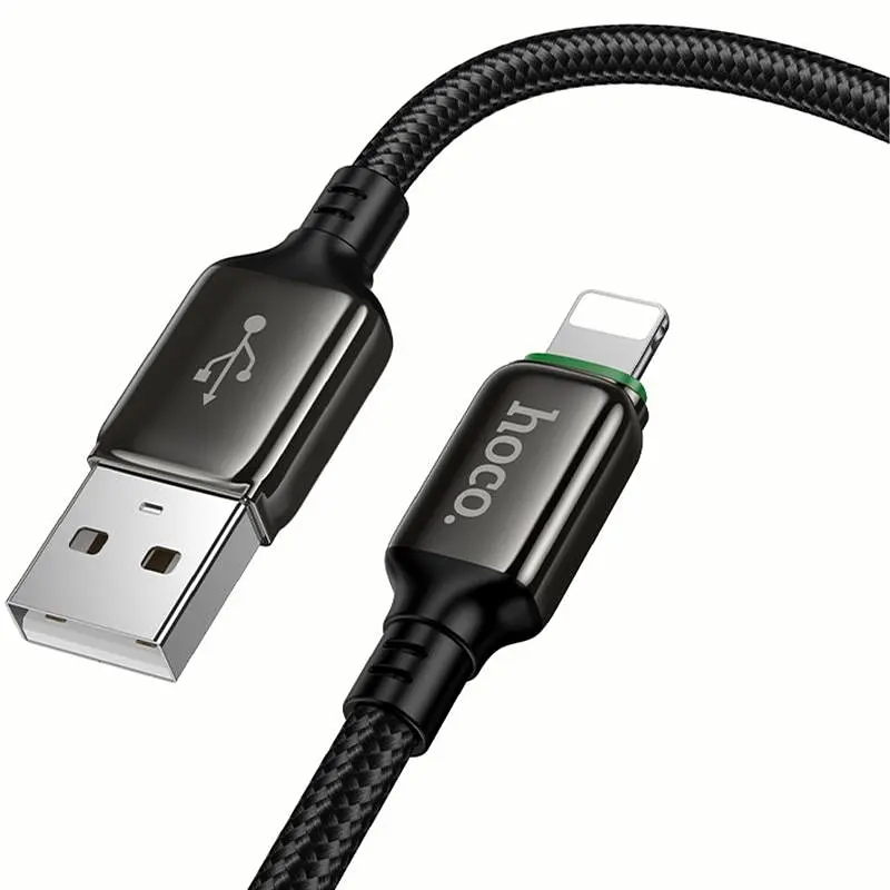 Дата кабель Hoco X127 Exceed USB to Lightning 12W (1m) Black - фото 6