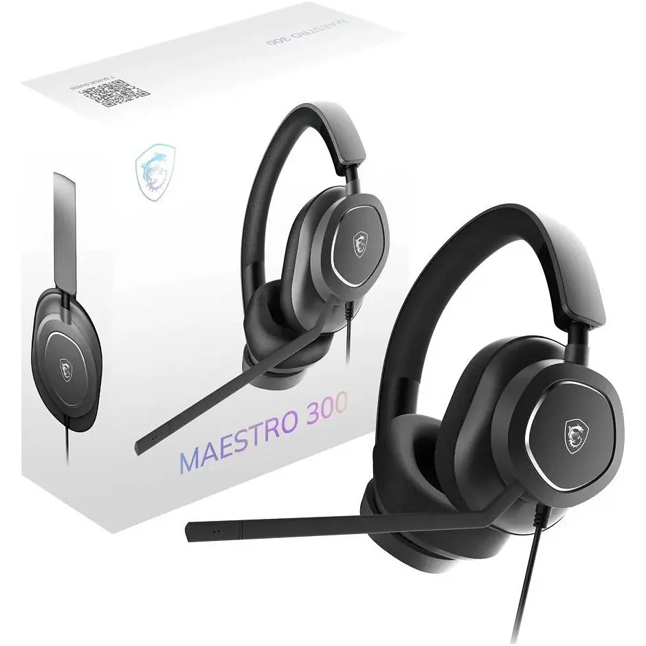 Игровые наушники MSI Maestro 300 Black [OS3-8ZC8001-000] [118232] - фото 5