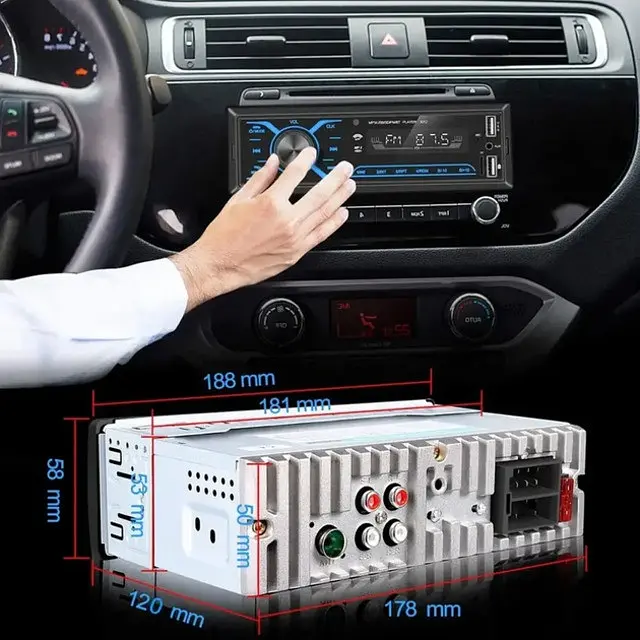 Автомагнитола MP3 3885 ISO 1DIN с сенсорным экраном - фото 8