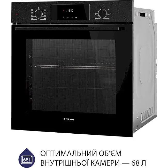 Духова шафа Minola EOD 6804 Midnight Чорна - фото 5
