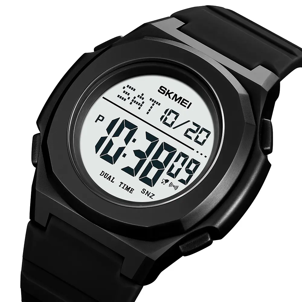 Наручний годинник чоловічий 2023BKWT Black-White Skmei acs0030381 - фото 2