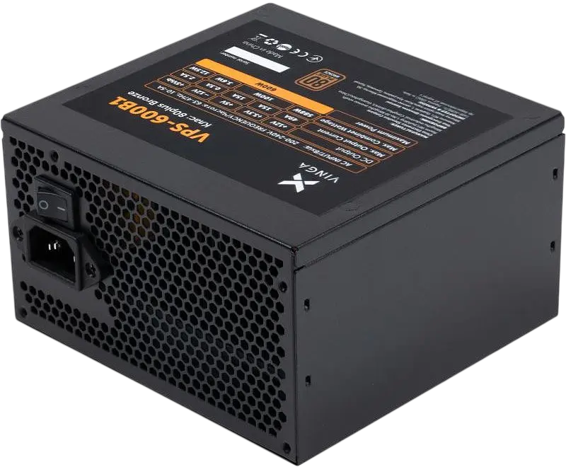 Блок живлення Vinga VPS B1 600W 80+ (VPS-600B1) - фото 3