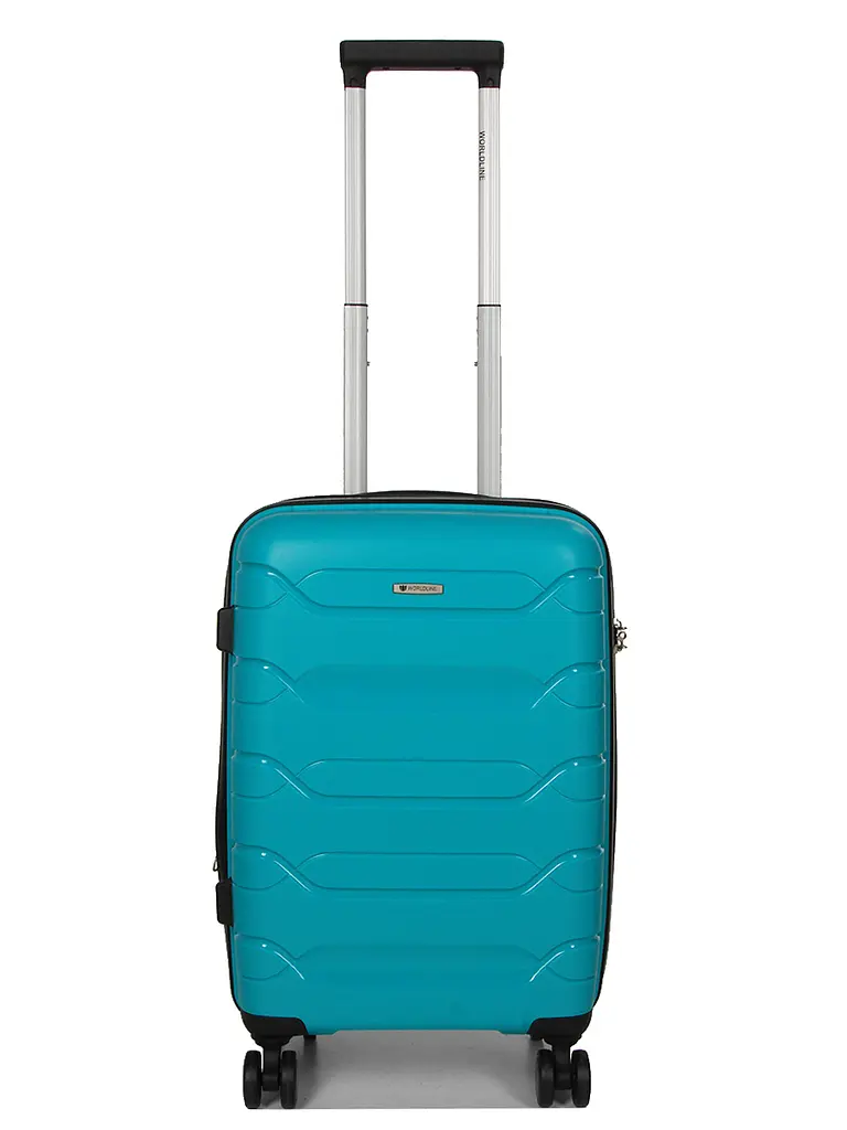 Валіза маленька S поліпропілен Worldline Airtex 282 46л 54×36×23см Бірюзова - фото 2