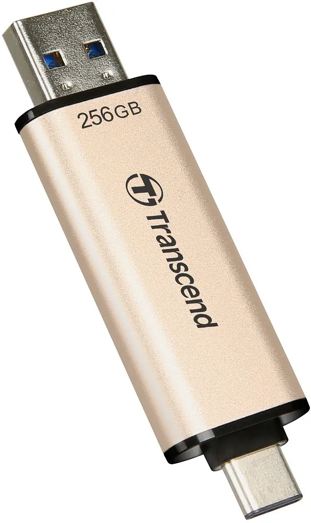 Накопитель 256GB USB 3.2 Type-A + Type-C JetFlash 930 R420/W400MB/s Черный Transcend teh0013413 - фото 5