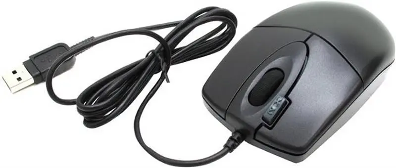 Миша A4Tech OP-620D Black (OP-620D USB (Black)) - фото 4