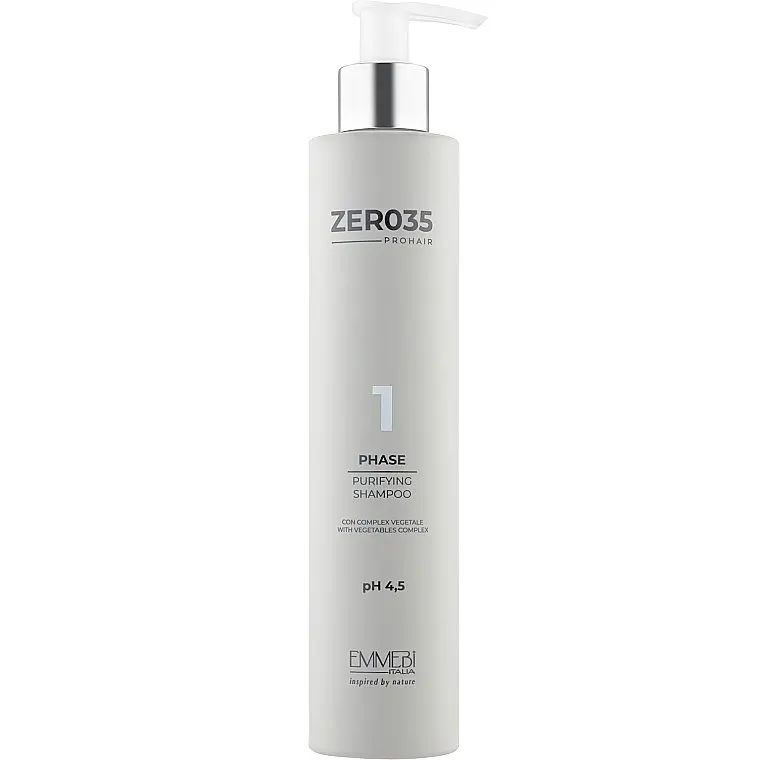 Шампунь для фарбованого волосся безсульфатний Emmebi Italia Zer035 Pro Hair Purifying Shampoo 250 мл - фото 1