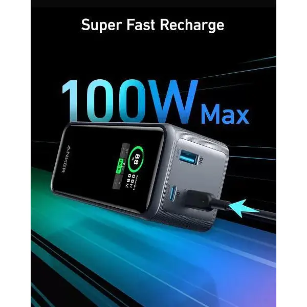Зовнішній акумулятор (павербанк) Anker Prime 20000mAh 200W (A1336011) - фото 3