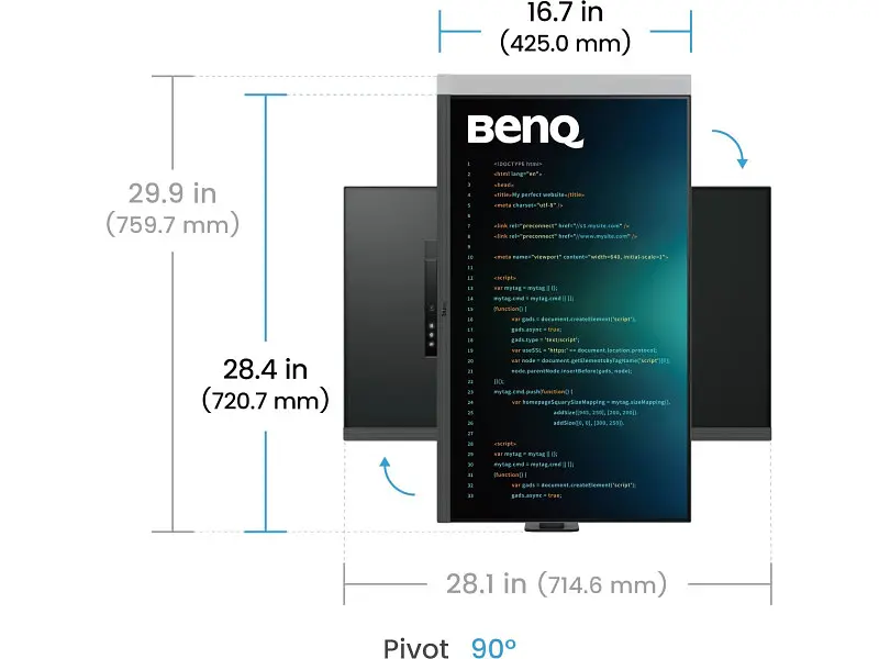 Монітор BenQ RD320UA (9H.LMTLA.TBE) - фото 12