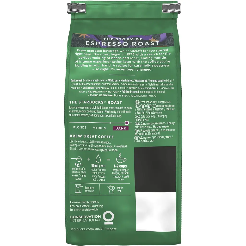 Кава мелена Starbucks Espresso Roast арабіка 200 г - фото 2