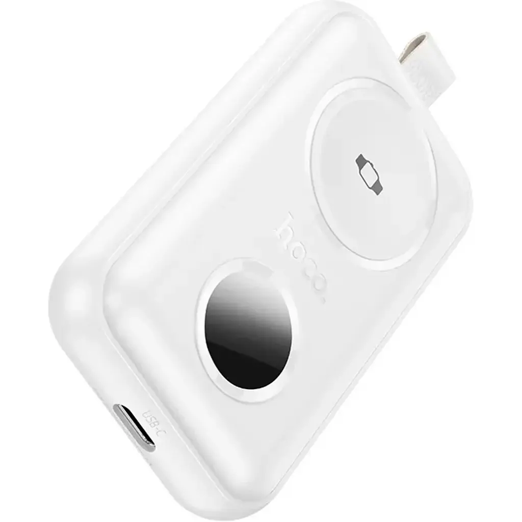 Портативна батарея Powerbank Hoco J137 with iWatch charger 2500mAh White - фото 3