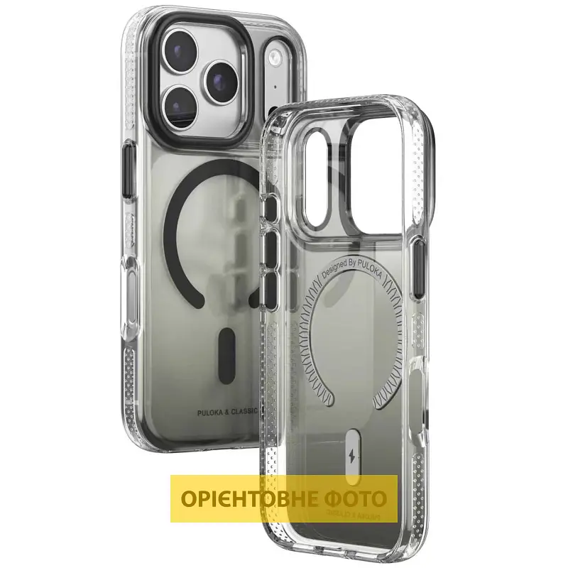 Чохол TPU+PC Puloka Resplendent with Magnetic Fit для Apple iPhone 17 (6.3") Black - фото 2