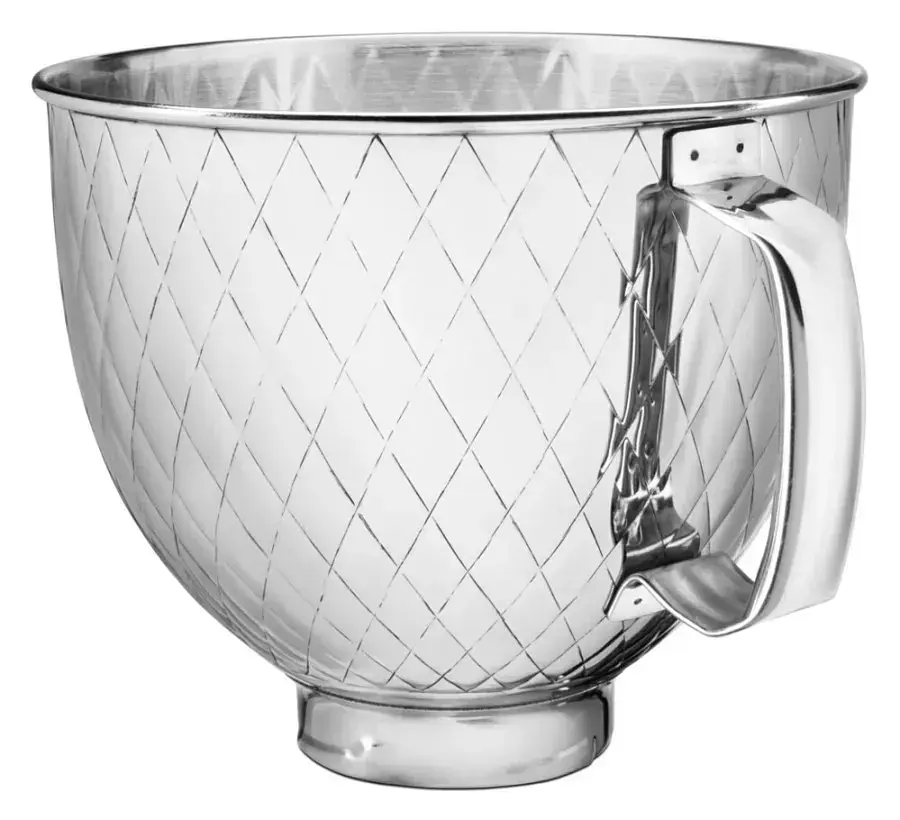 Чаша KitchenAid 4,8 л 5KSM5SSBQB з нержавіючої сталі з ручкою стьобаний візерунок - фото 2