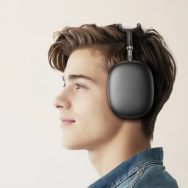Бездротові накладні навушники BOROFONE BO22 Plus Elegant BT headphones Deep Space Gray - фото 4