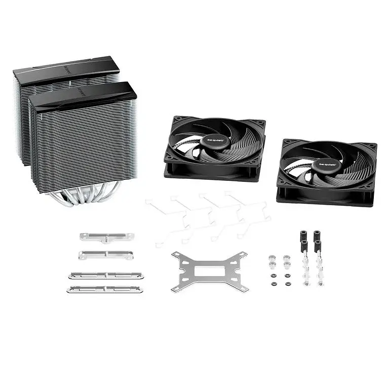 Кулер для процесора be quiet! Pure Rock Pro 3, Silver/Black, 2x120 мм (2000 об/хв), Intel 1851/1700/1200/1150/1151/1155/1156, AMD AM5/AM4, до 250 Вт, висота 155 мм (BK041) - фото 4