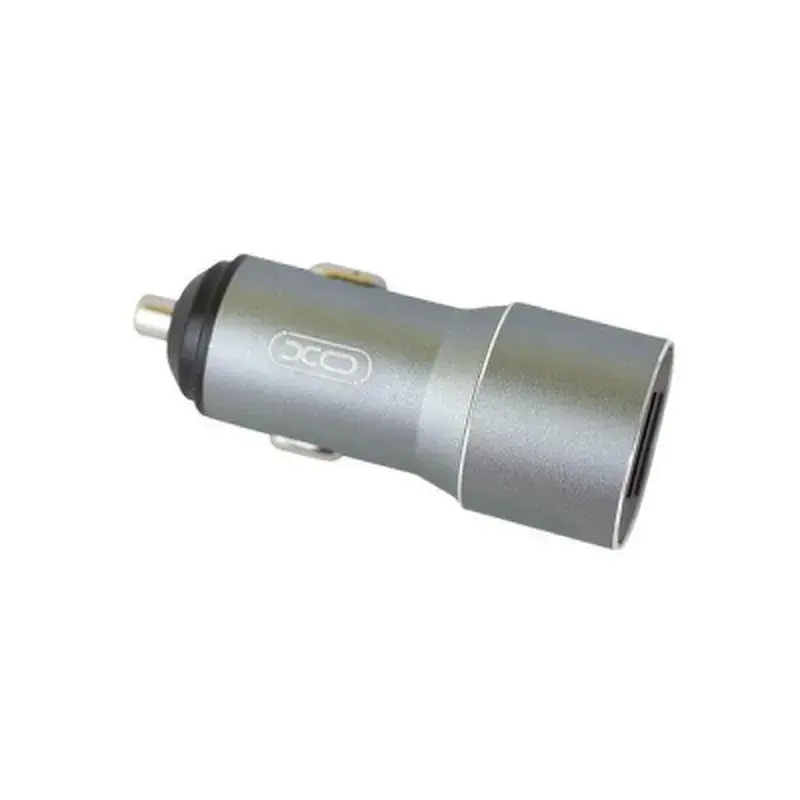 Зарядний пристрій XO TZ09 2.4A/2 USB + cable microUSB Grey (XO-TZ09M-GR) - фото 2