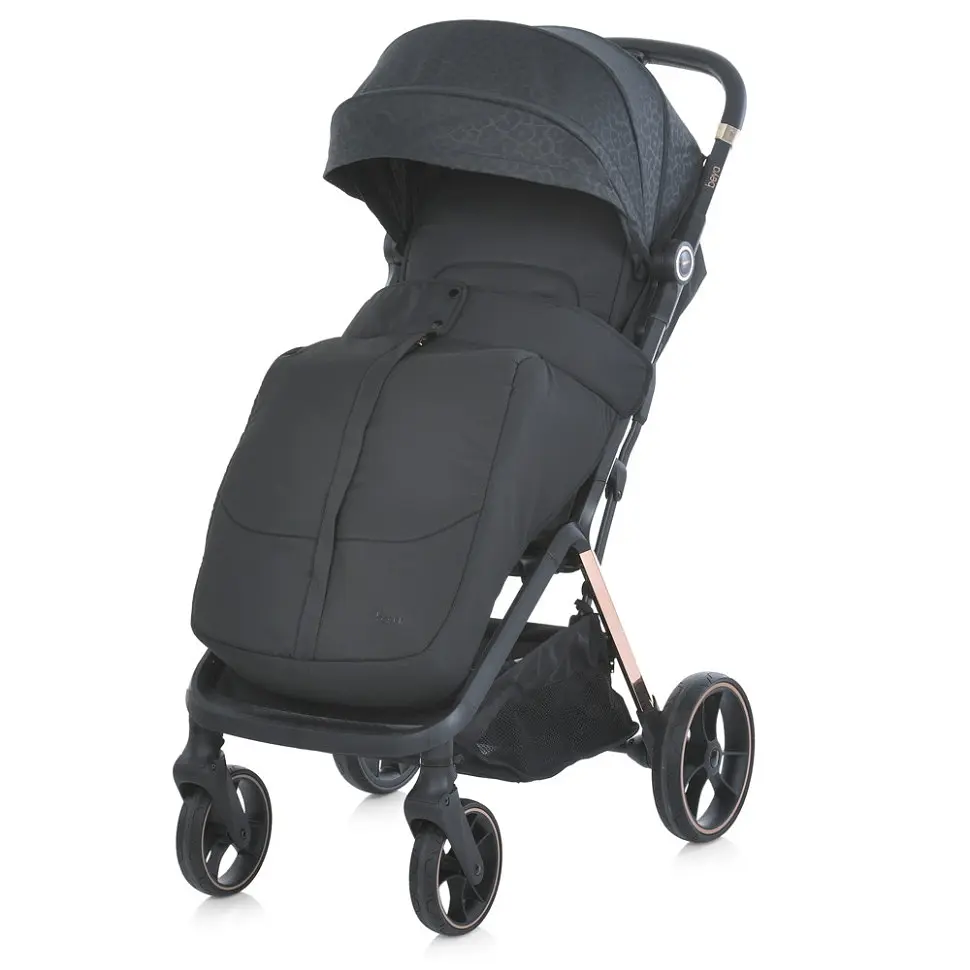 Дитяча прогулянкова коляска BEYA ME 1127-G Black Leo - фото 7