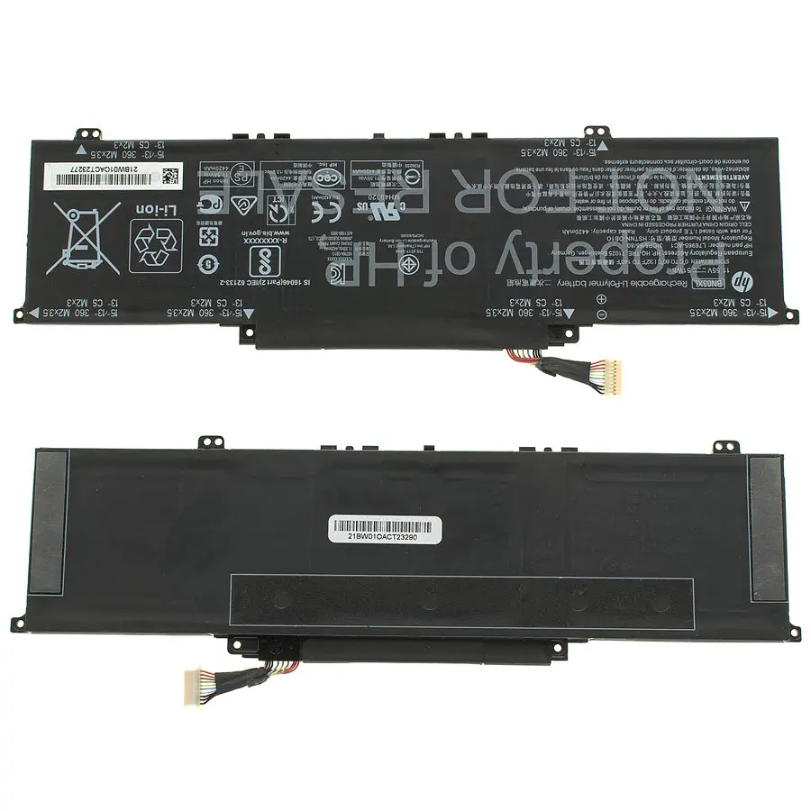 Батарея Hewlett Packard для ноутбука HP BN03XL (Envy X360 13-BA 13-AY 13-AR 15-ED) 11.55V 4195mAh 51Wh Чорний - фото 2