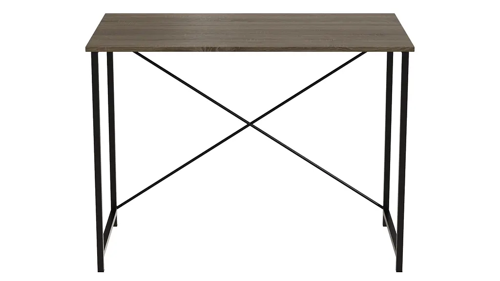 Стол письменный Line Лайт Ferrum-decor 750x1000x600 Черный металл ДСП Дуб Сонома Трюфель 16 мм (FRD-104847) - фото 7