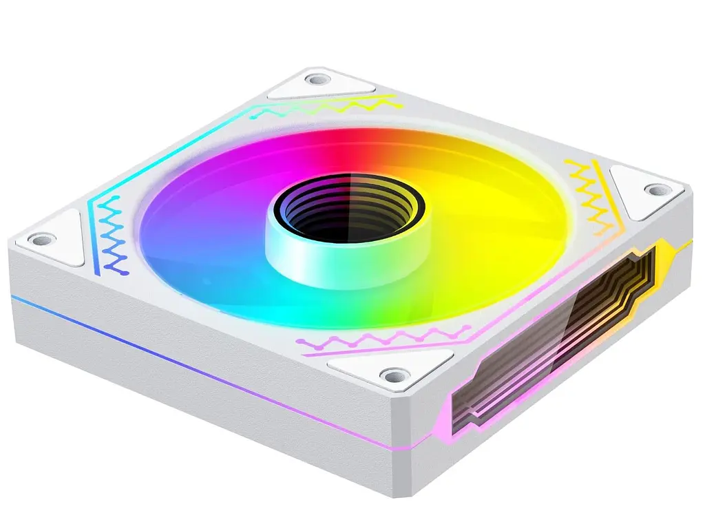 Вентилятор Coolmoon 120мм CM-W12-W Reverse White (CM-W12-W-R) - фото 5
