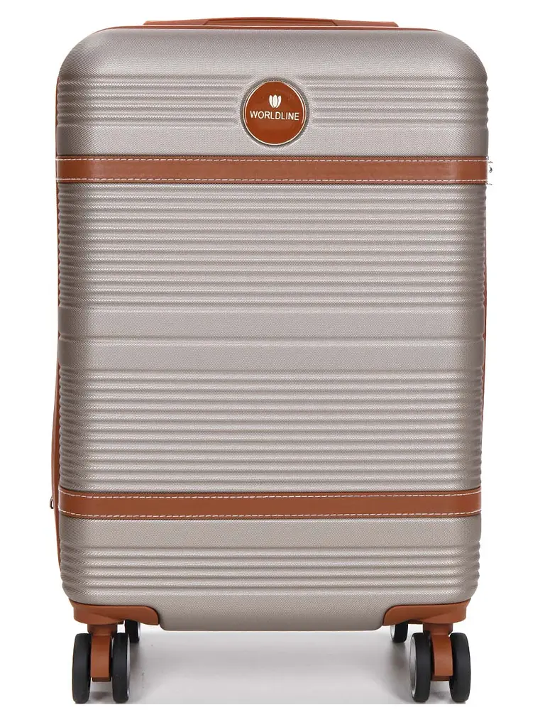Валіза маленька S ABS-пластик Worldline Airtex 629 56×36×22см 38л Шампань - фото 3
