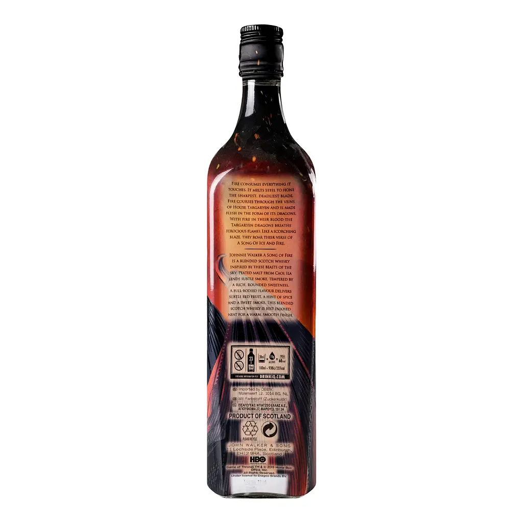 Виски Johnnie Walker GoT Song of Fire, 0,7 л, 40,8% (819154) - фото 4
