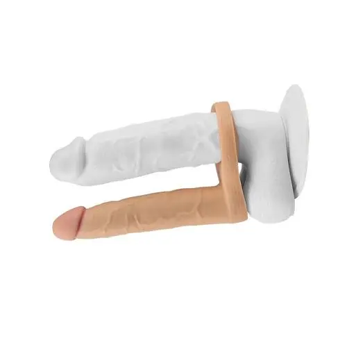 Насадка для подвійного проникнення - The Ultra Soft Double Vibrating 6.25 " - фото 4