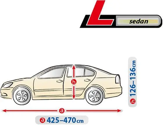Тент автомобільний для Седана Kegel-Blazusiak L 470x136 см Optimal Garage (5-4322-241-2092) - фото 2