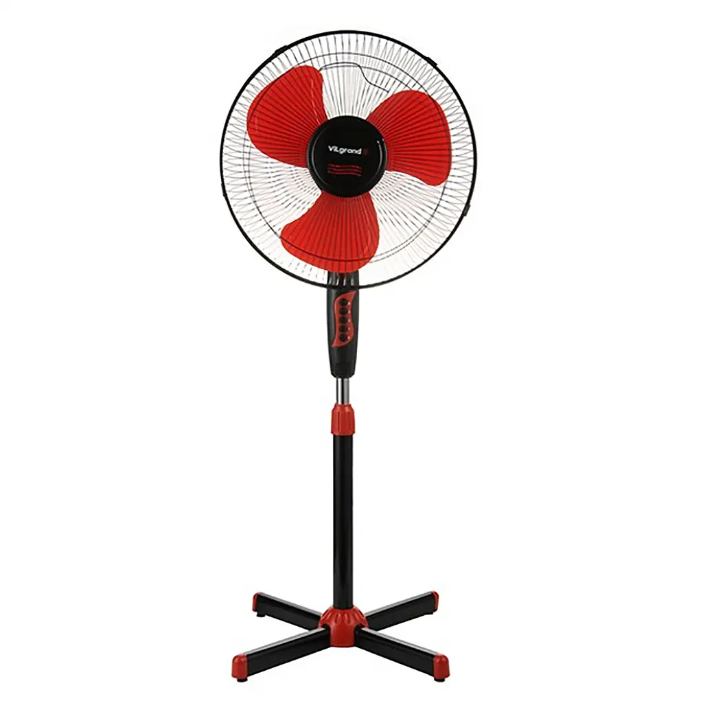 Вентилятор підлоговий осьовий трилопатевий VF400 Red, ViLgrand 87286