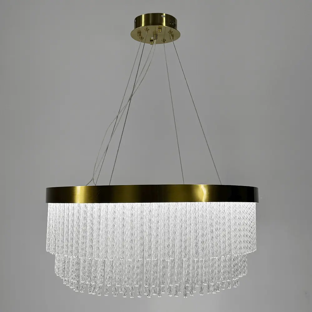 Изысканная подвесная LED люстра в латунном корпусе Ø 60 см Ст. M 221-600 | Line F - фото 6