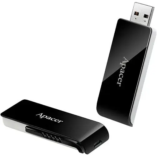 USB флеш-накопичувач Apacer AH350 64GB USB-A 3.0 Black (AP64GAH350B-1) [40398] - фото 4