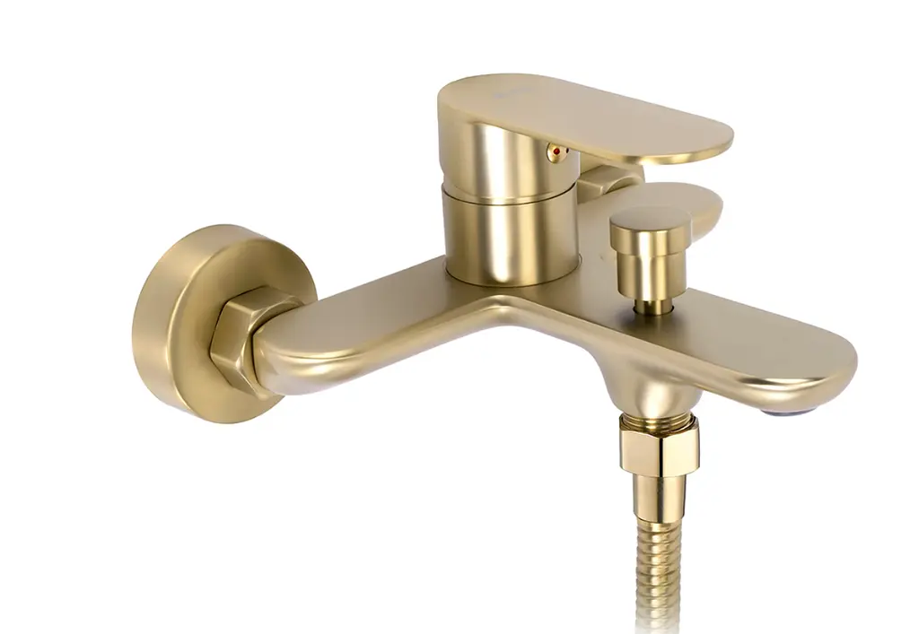 Змішувач для ванни Rea Drop brushed gold REA-B6399 - фото 3