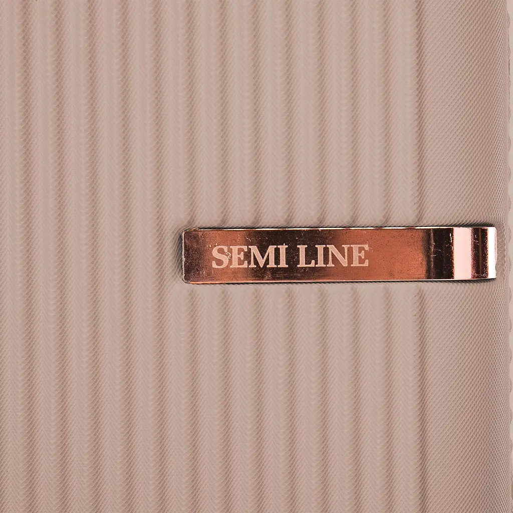 Валіза маленька під ручну поклажу Semi Line 20 дюймів (S) дюймів (S) ABS-Plastic Champagne (T5666-3) - фото 9