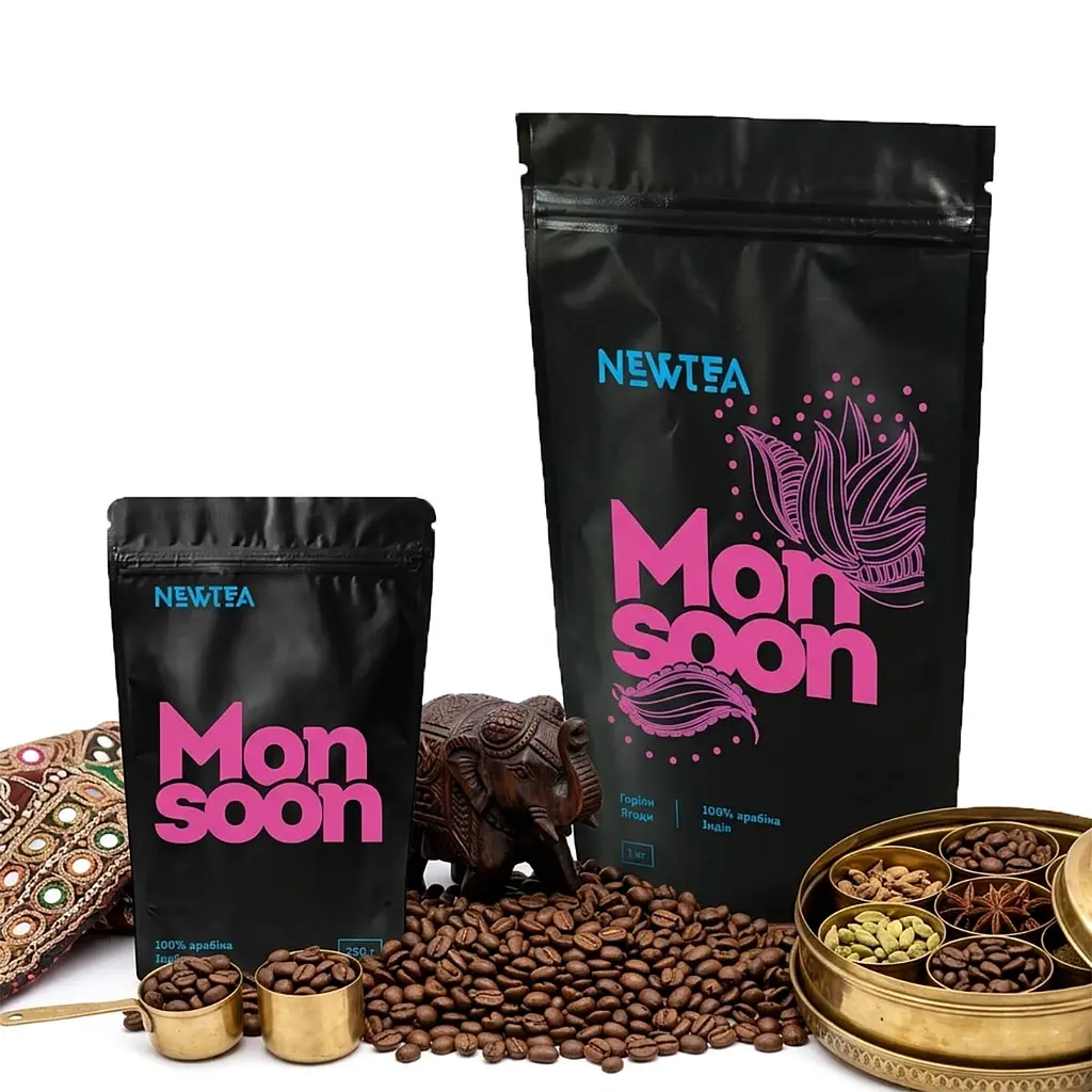 Кава в зернах NewTea Monsoon, 1 кг - фото 5