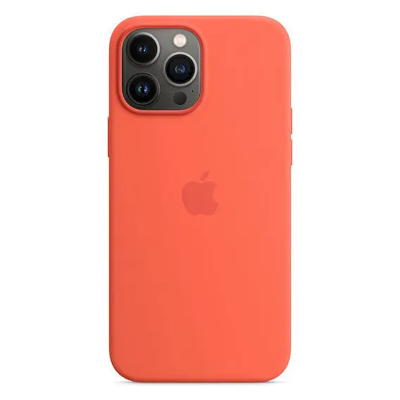 Чохол Silicone Case з MagSafe для Apple iPhone 13 Pro (6.1) Nectarine ААА [72329] - фото 4