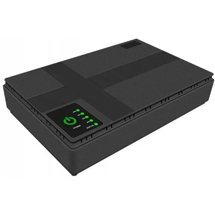 ИБП UPS для роутера DC1018P 12V/ 9V/ 5V 10400 mAh 18W для устройств постоянного тока DC черный - фото 2