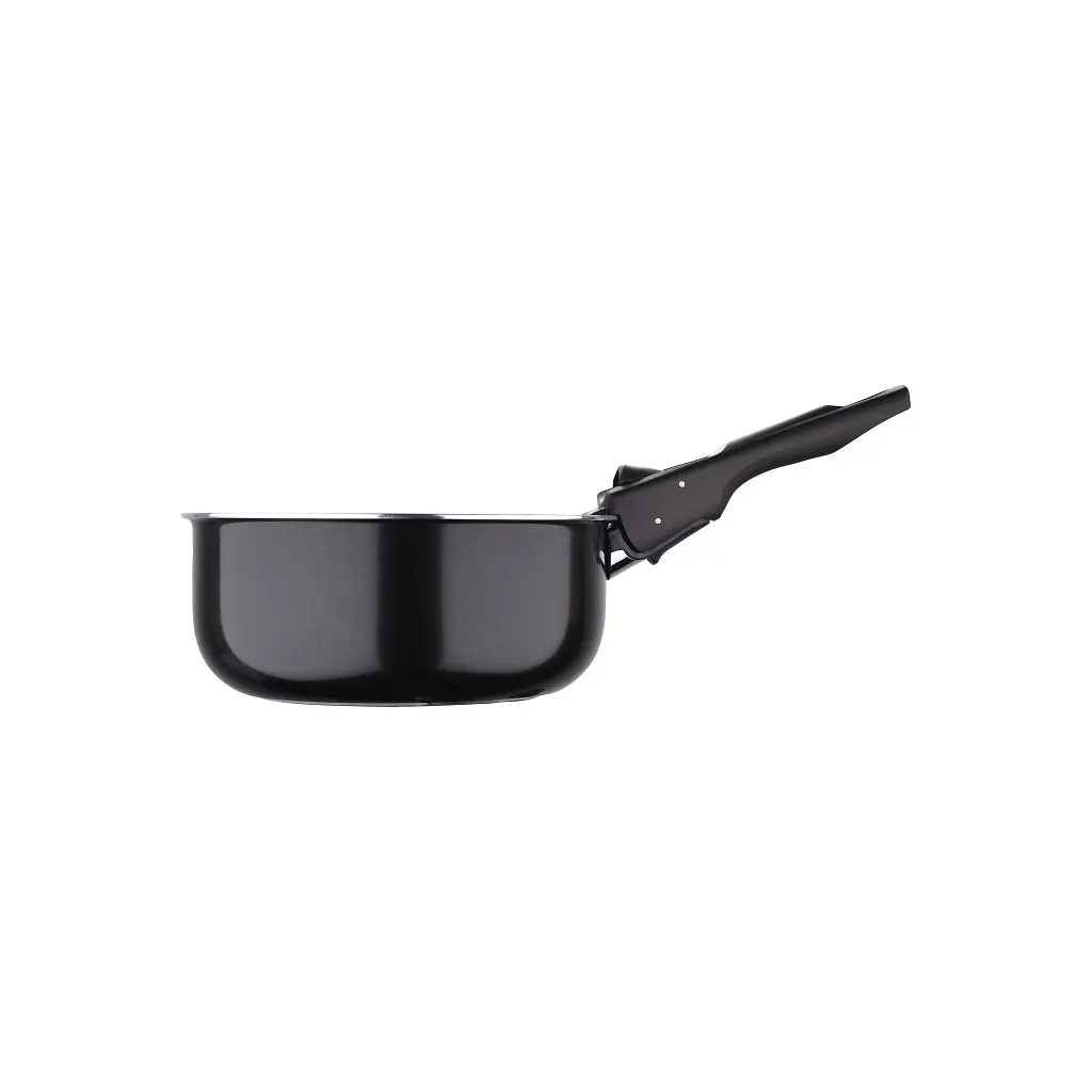 Ківш Bergner Click & cook black, набір зі знімною ручкою 16/18/20 см, 4 предмети (BG-31602-BK) - фото 5