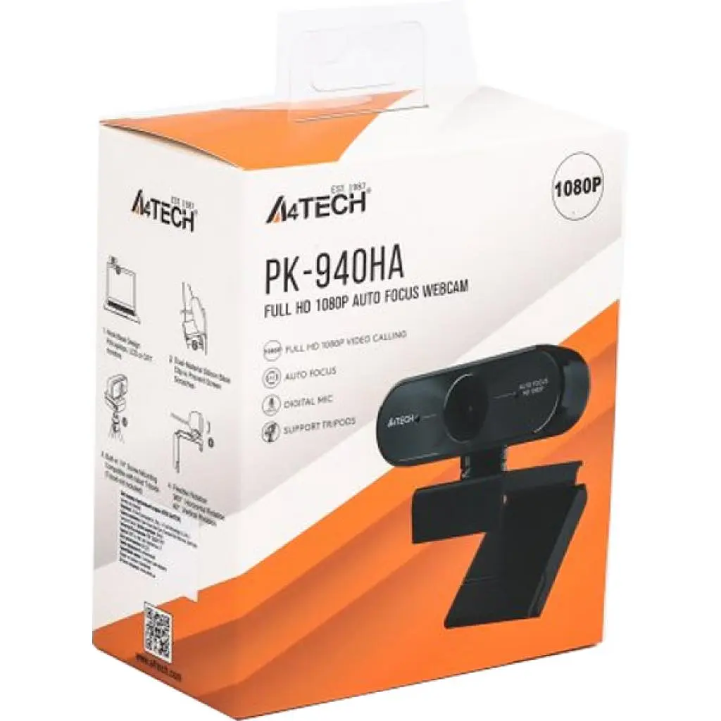 Веб-камера A4Tech PK-940HA 1080P Black (4711421954648) - фото 10