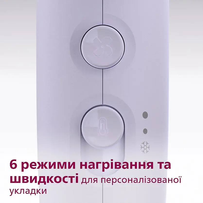 Фен Philips 3000 ThermoProtect 2100 Вт 6 режимів бузково-фіолетовий (BHD341/10) - фото 6