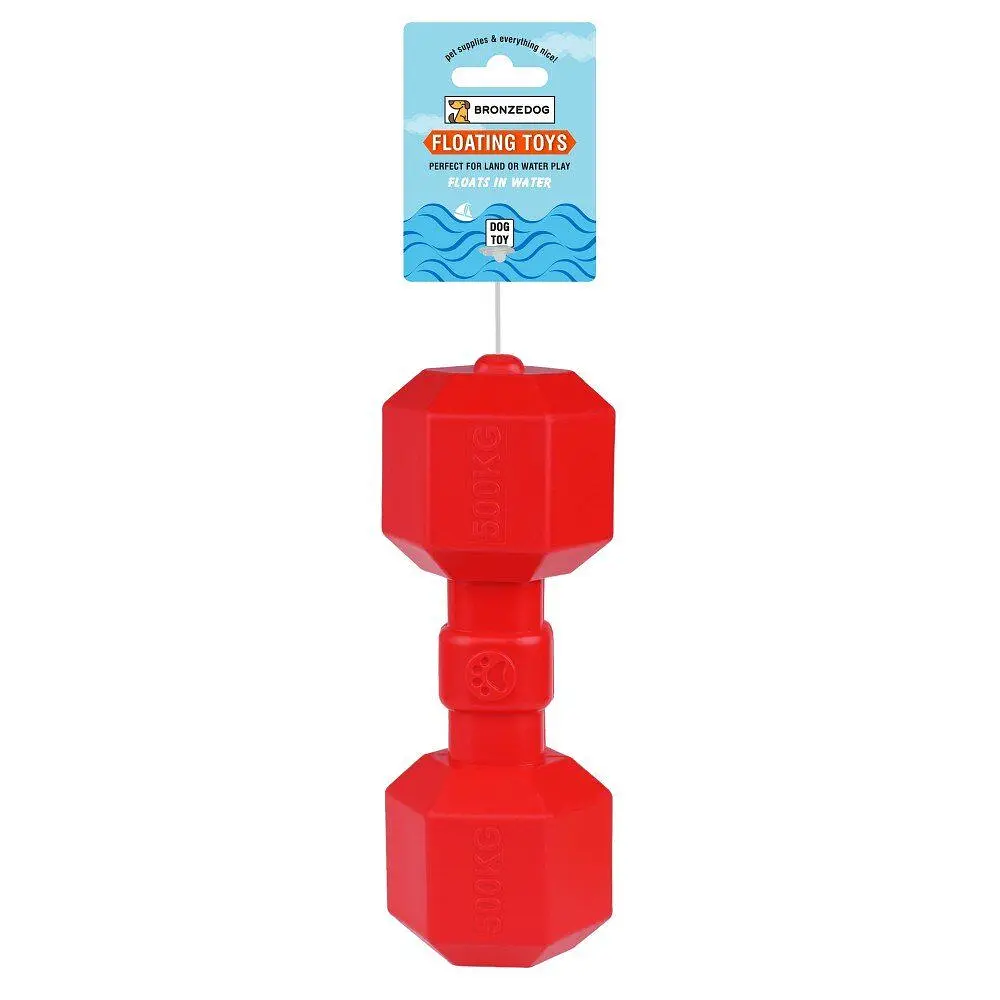 Іграшка для собак Bronzedog FLOAT плаваюча Гантеля 9 х 20 см - фото 2